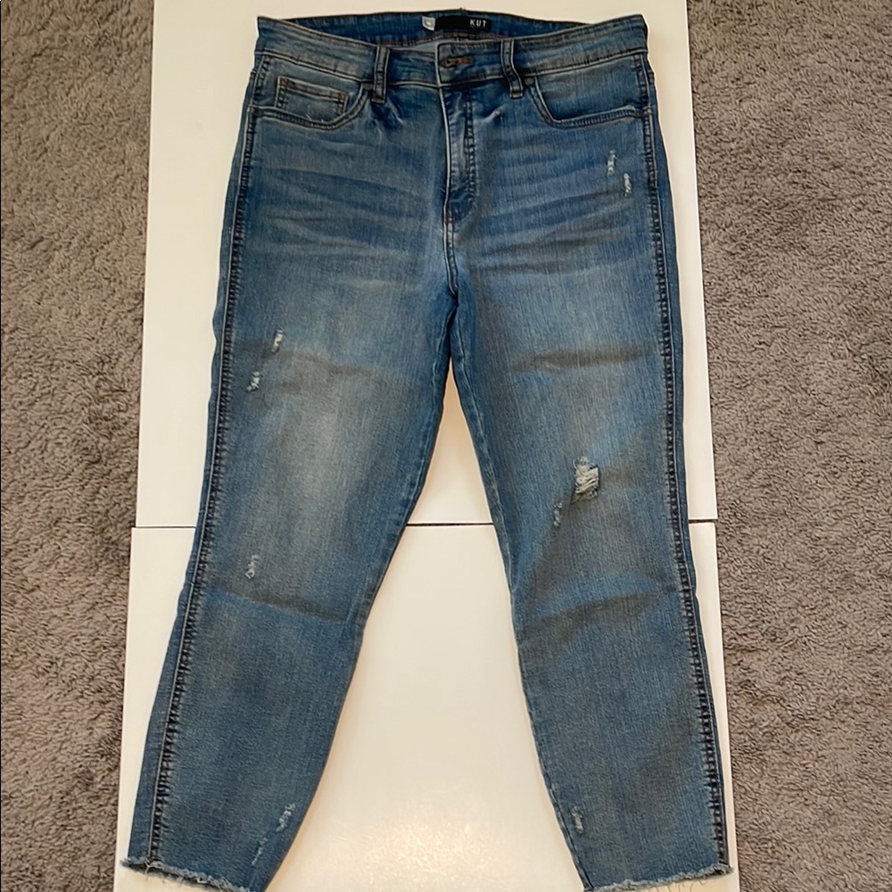 Kut From The Kloth Women's Blue Distressed Jeans